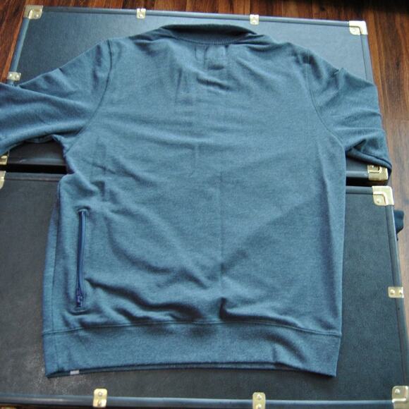 Boston Red Sox Baseball Quarter Zip up Sweater Gray/Blue and Red Medium - Picture 6 of 8